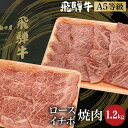 12位! 口コミ数「0件」評価「0」飛騨牛 ロース イチボ 焼肉 1.2kg（600g×2） A5等級 希少部位 ブランド牛 和牛 霜降り 朝日屋 TR4221