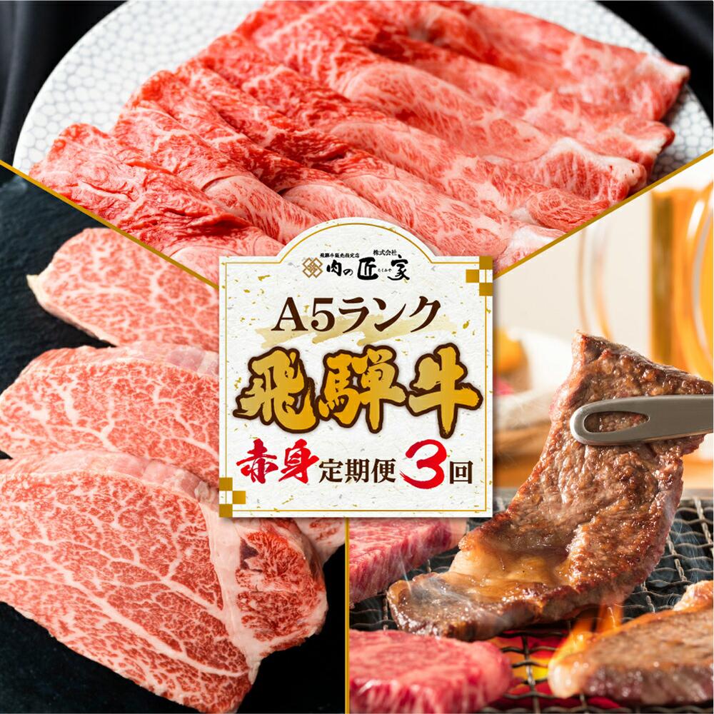 【ふるさと納税】肉 飛騨牛 定期便 約 1.6kg 3ヶ月 牛