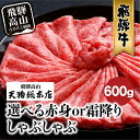 飛騨牛 【ふるさと納税】飛騨牛 しゃぶしゃぶ 600g 和牛 霜降り 赤身 選べる 黒毛和牛 肉 A5 飛騨高山 飛騨牛専門店 老舗 天狗総本店 化粧箱入り 贈り物 贈答 熨斗 のし TR4432