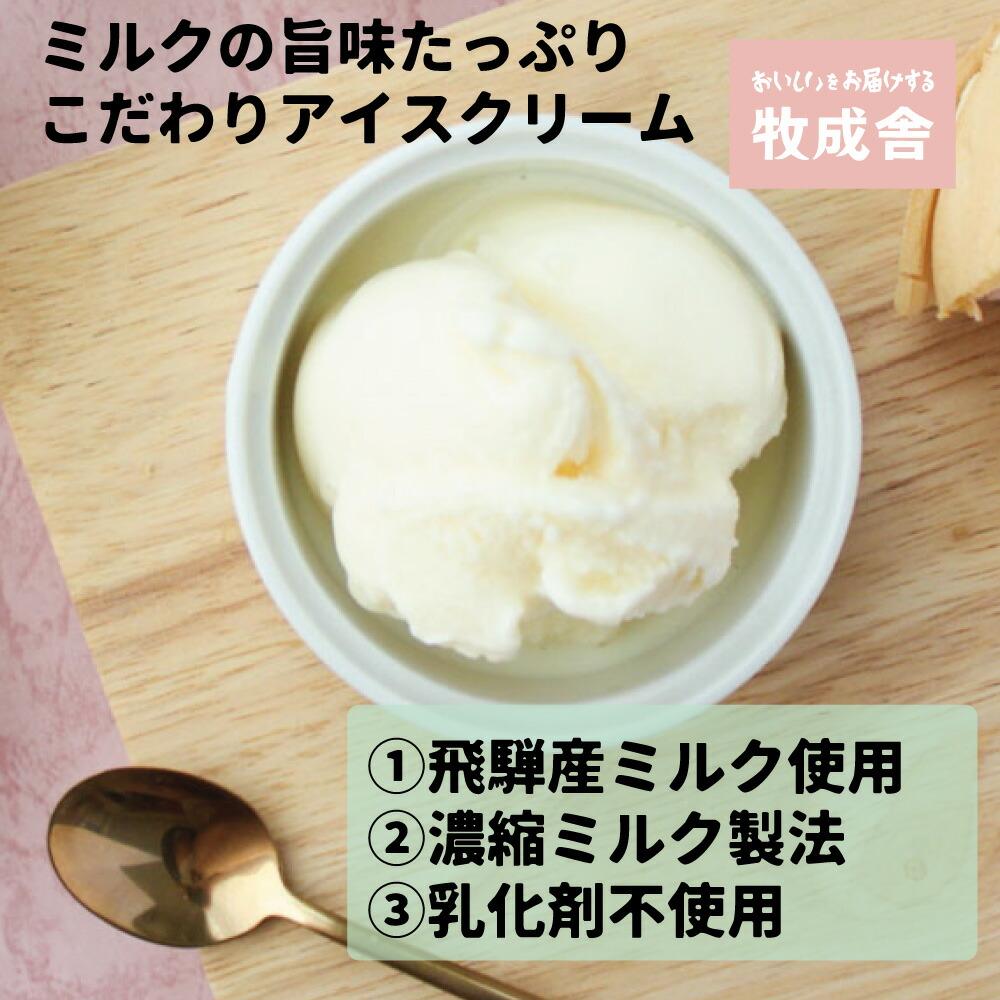 【ふるさと納税】＜牧成舎＞飛騨の牛乳屋が作る ミルクの旨味たっぷりアイスクリーム贅沢セット アイス 乳製品 アイスクリーム b607