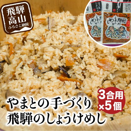 炊き込みご飯の素 飛騨のしょうけめし 3合用5個 味付けごはん 味ごはん 飛騨 b582