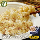 【ふるさと納税】玄米パックごはんもっちり旨いゆきまんま玄米（12食入）1食150g パックご飯 玄米 お手軽 レンジ調理 玄米食 150g ご飯 ごはん まんま農場 TR4585