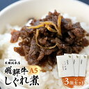 A5 飛騨牛 旨味が詰まった しぐれ煮 3個 惣菜 天狗総本店 食品 10000円 1万円 a527