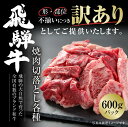 訳あり 飛騨牛 焼肉 切り落とし 600g ブランド牛 切落し 不揃い  | 肉 お肉 にく 食品 飛騨牛 人気 おすすめ 送料無料 ギフト