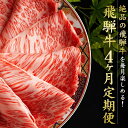 【ふるさと納税】満喫飛騨牛4ヶ月定期便（全4回）牛肉 しゃぶしゃぶ すき焼き ステーキ 切り落とし 飛騨牛のこもり FC001