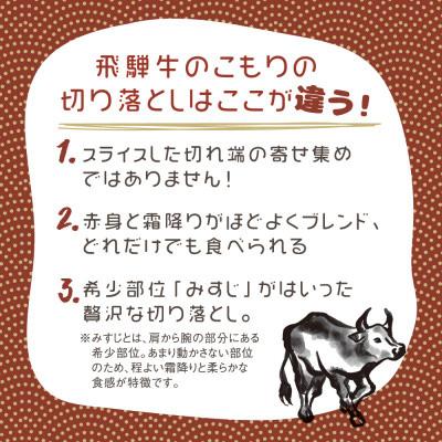 【ふるさと納税】【定期便 隔月発送】全5回 飛騨牛ちょっとリッチな切り落とし（みすじ・ウデすき焼きしゃぶしゃぶ用）300g×2パックセット | 2か月に1回発送 飛騨牛 飛騨高山 切り落とし 肉 牛肉 みすじ ウデ しゃぶしゃぶ すき焼き 人気 飛騨牛のこもり TR3448-s