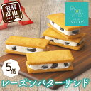 【ふるさと納税】【数量限定】 レーズンバターサンド 5個 洋菓子 お菓子 贈答 内祝い 熨斗 のし対応可 日付指定不可 本郷 KB003