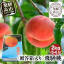 【ふるさと納税】【先行受付】2025年8月発送 桃 飛騨もも 2kg 5〜6玉入り | もも モモ 飛騨高山 糖度 甘い 2キロ 果物 白鳳 昭和白桃 など 夏...