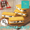 【ふるさと納税】【数量限定】 レーズンバターサンド 10個 洋菓子 お菓子 贈答 内祝い 熨斗 のし対応可 本郷 お祝い KB008