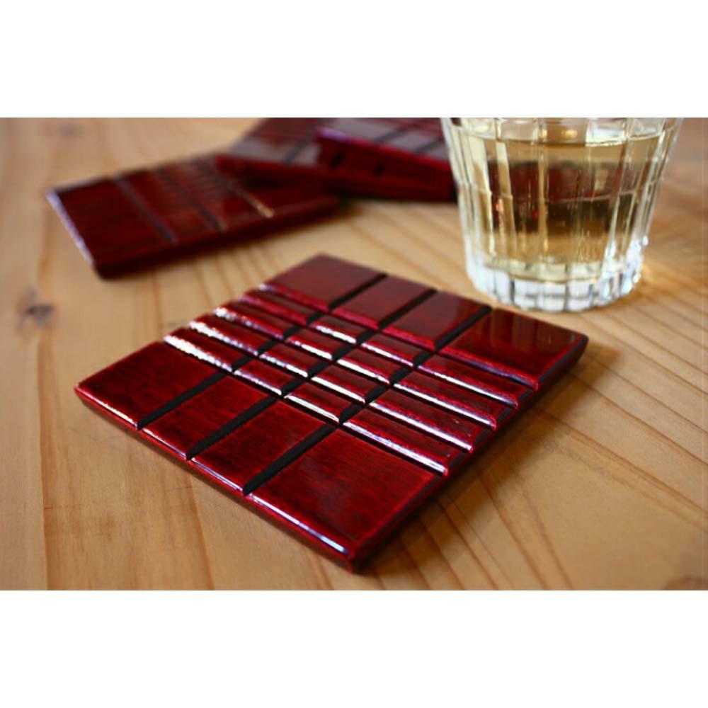 【ふるさと納税】【nokutare】 飛騨春慶のコースター 4枚セット 木製 飛騨の匠 伝統工芸 春慶塗 飛騨高山 ノクターレ CB015