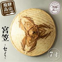 【ふるさと納税】宮笠(セミ)7寸 飛騨高山 工芸品 メイドバイ飛騨高山 笠 HL002
