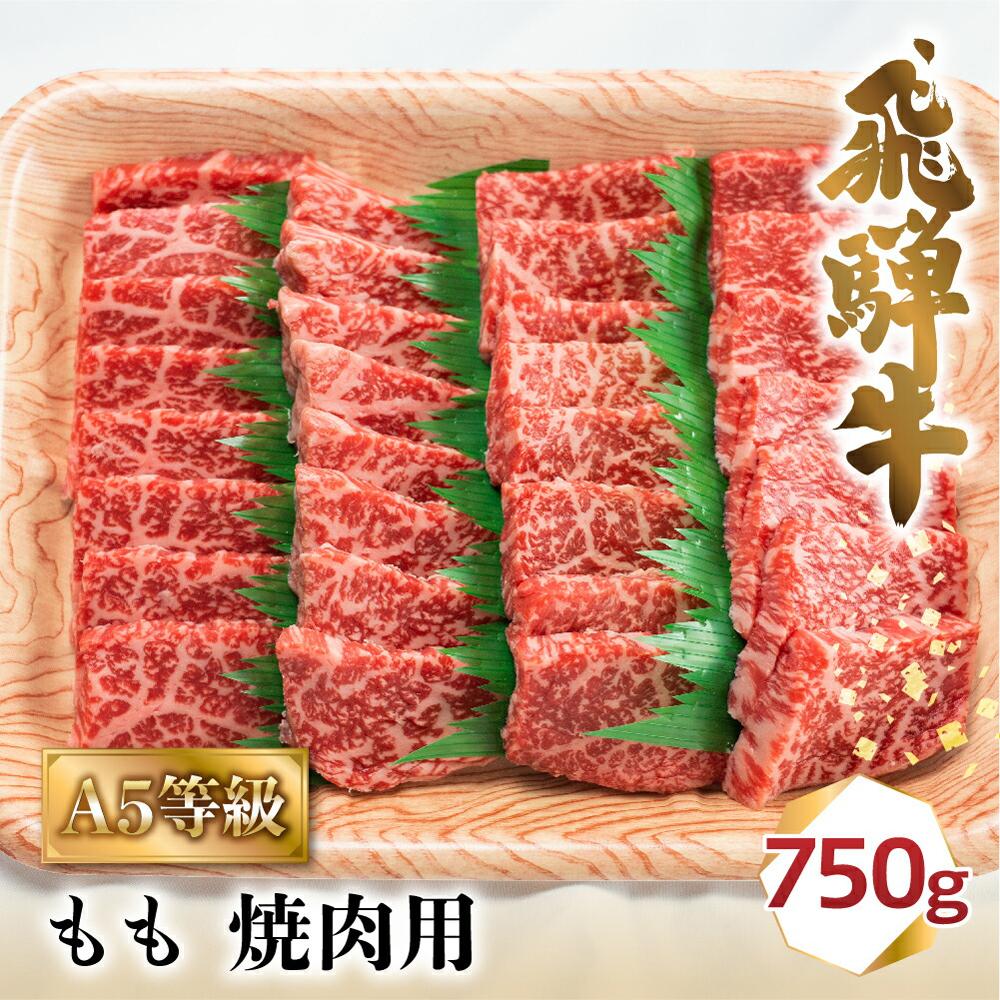 【ふるさと納税】飛騨牛 A5 焼肉 もも 750g 3-4人前
