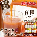【ふるさと納税】トマトジュース 定期便 360本 ( 30本 × 12回 ) 180ml 岐阜 高山市 飛騨高山 岐阜県 | ジュース 無塩 野菜ジュース とま...