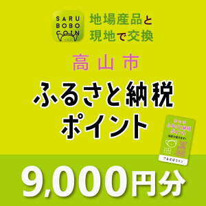 【ふるさと納税】高山市ふるさと納税ポイント 9,000pt【飛騨信用組合 SB004】