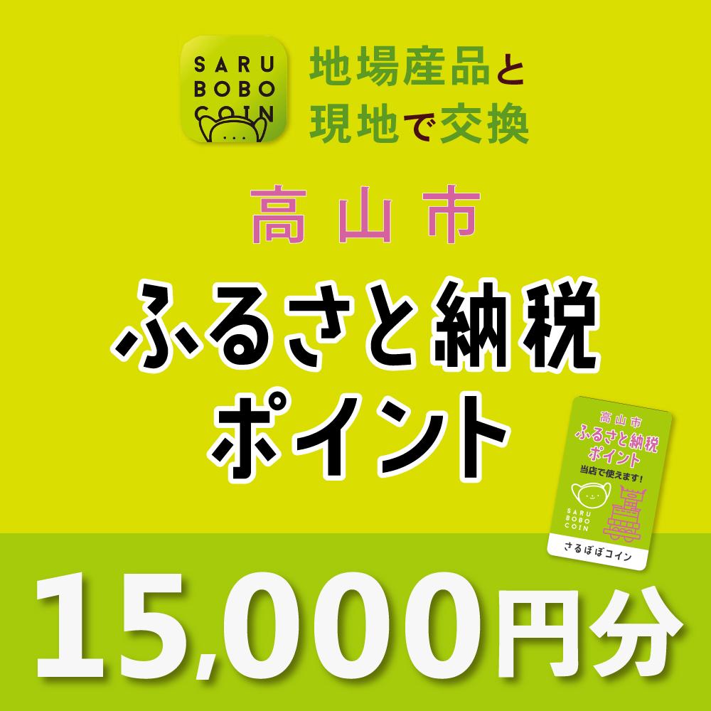 【ふるさと納税】高山市ふるさと納税ポイント 15,000pt【飛騨信用組合 SB005】