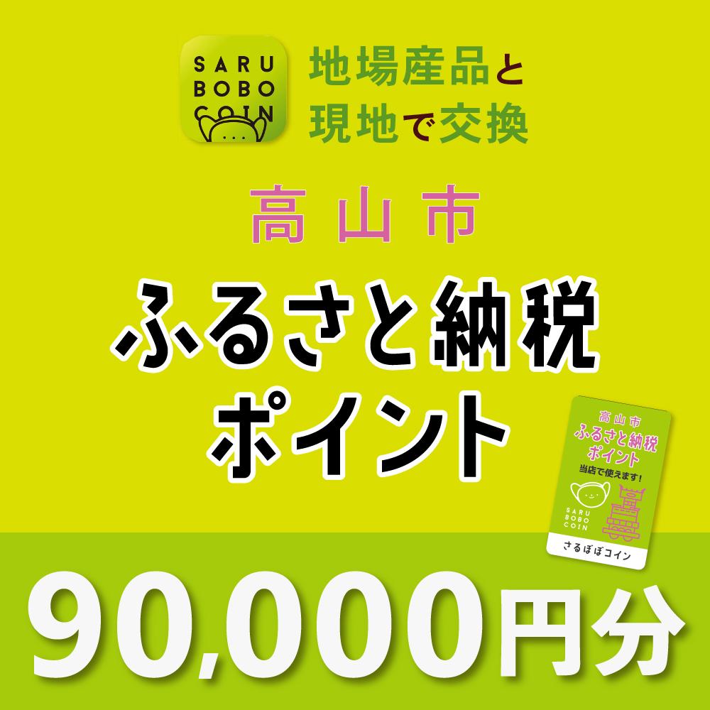 【ふるさと納税】高山市ふるさと納税ポイント 90,000pt【飛騨信用組合 SB007】