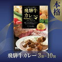 【ふるさと納税】【数が選べる】本格飛騨牛レトルトカレー 230g×3個~10個 | 飛騨牛 レトルトカレー 贅沢 カレー 本格 中辛 ビーフカレー 便利 簡単調理 高山市 飛騨高山 フローラ EY001MP
