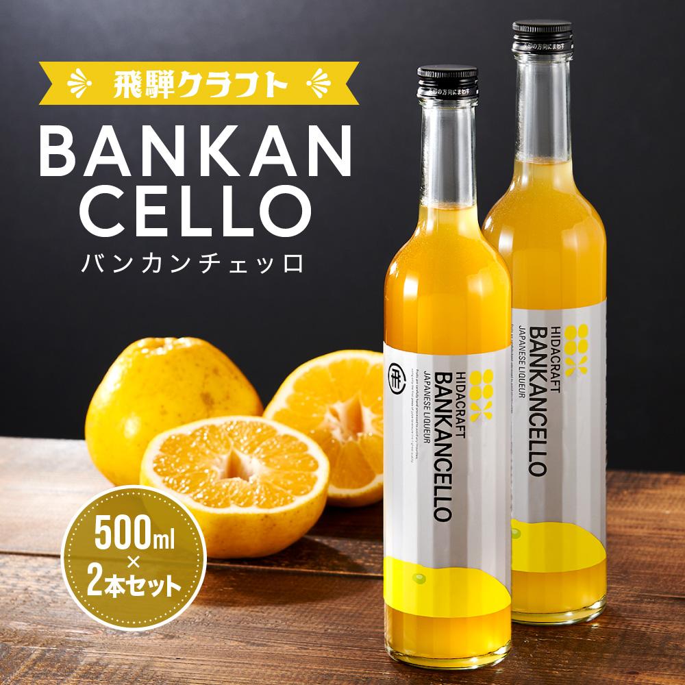 【ふるさと納税】バンカンチェッロ500ml 2本セット | 和製リキュール 河内晩柑 アルコール 酒 サワー 有限会社森瓦店 MM023 | ばんかん 晩柑 お...