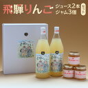 【ふるさと納税】飛騨りんご ジュース2本・ジャム3個セット 100%ジュースとジャム | りんご リンゴ 林檎 果汁飲料 料理 お菓子 飛騨高山 木戸脇果樹園オーチャードハウス FP004