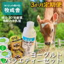【ふるさと納税】【3か月定期便】牧成舎のヨーグルト3種食べくらべセット|ヨーグルト 乳製品 デザート 朝食 食生活 牧成舎DF212
