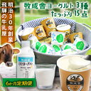 【ふるさと納税】【6か月定期便】牧成舎のヨーグルトたっぷりセット|のむヨーグルト750ml×3本・生クリームヨーグルト×6個・季の風ヨーグルト×6個|飛騨産生乳使用・お取り寄せ 飛騨高山 |(有)牧成舎 DF241
