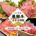 【ふるさと納税】A5等級飛騨牛 定期便 4回(すき焼き/焼肉/ステーキ/しゃぶしゃぶ)【1月・4月・7月・10月発送】| 冷蔵配送 定期便 飛騨牛 赤身 年4回お届け おいしい 人気 飛騨高山 岩ト屋 HF110