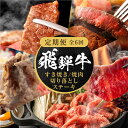 【ふるさと納税】【定期便】全6回 飛騨牛 バラエティ(ステーキ /焼肉 / すき焼き/切り落とし) | 肉 お肉 黒毛和牛 和牛 個包装 小分け 牛肉 お取り寄せ 飛騨高山ミート MZ105