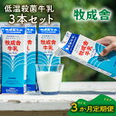 【ふるさと納税】【定期3か月便】牧成舎牛乳1000ml×3本セット|ミルク 乳製品 飲料 朝食 食生活 牧成舎 DF256