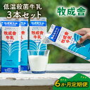 【ふるさと納税】【定期6か月便】牧成舎牛乳1000ml×3本セット|ミルク 乳製品 飲料 朝食 食生活 牧成舎 DF257