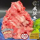 【ふるさと納税】【選べる容量・回数】A5等級飛騨牛 200g×3~5P×1~3回|形不揃い 訳あり こま切れ 切り落とし 切落し すき焼き 黒毛和牛 冷凍 人気 国産 薄切り 高評価 HF001MP