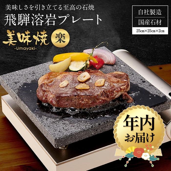 【ふるさと納税】【年内配送が選べる】【飛騨溶岩プレート】美味焼【楽】| 発送時期が選べる 年内発送 ..