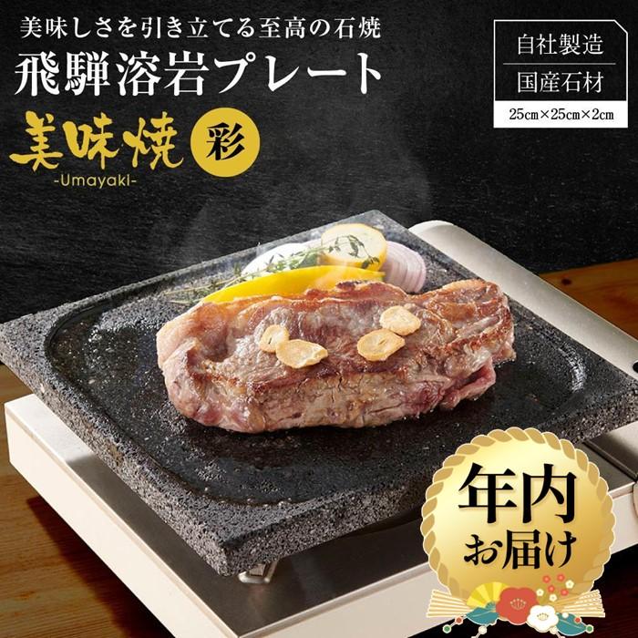 【ふるさと納税】【年内配送が選べる】【飛騨溶岩プレート】美味焼【彩】| 発送時期が選べる 年内発送 ..