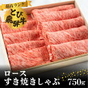 【ふるさと納税】とび 飛騨牛 ロースすき焼きしゃぶ750g≪冷凍≫白木箱入 とび牛 トビ 黒毛和牛 肉 牛肉 飛騨高山 ギフトにも 熨斗 のし お歳暮 御歳暮 e507 100000円　10万円･･･