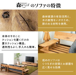 【ふるさと納税】飛騨産業　森のことば　ソファ　3P 3人掛け　SN14SO 生地B-Cランク 木工製品 飛騨の家具 飛騨家具 家具 飛騨高山 TR3877･･･ 画像2