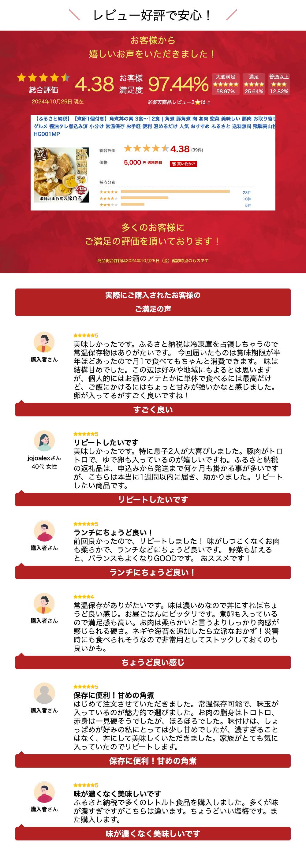 【ふるさと納税】【煮卵1個付き】角煮丼の素 6食 角煮 豚角煮 肉 お肉 惣菜 美味しい 豚肉 お取り寄せ グルメ 醤油タレ煮込み済 小分け 常温保存 お手軽 便利 温めるだけ 人気 おすすめ ふるさと 送料無料 飛騨高山牧場 TR3319