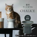 【ふるさと納税】【美濃焼】 ネコ用 フードボウル CHALICE / food bowl（keshizumi消炭） / CAT【アペックスハート】 フードボウル ペット用 ペット用品 TAB008