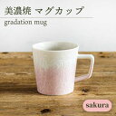 【ふるさと納税】＼美しく咲いた結晶釉のうつわ／【美濃焼】マグカップ gradation mug 『sakura』【柴田商店】 TAL005