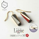 18位! 口コミ数「0件」評価「0」【美濃焼】 Ligne -リーヌ- ピアス M 〈赤〉 【七窯社】 アクセサリー おしゃれ [TAP040]