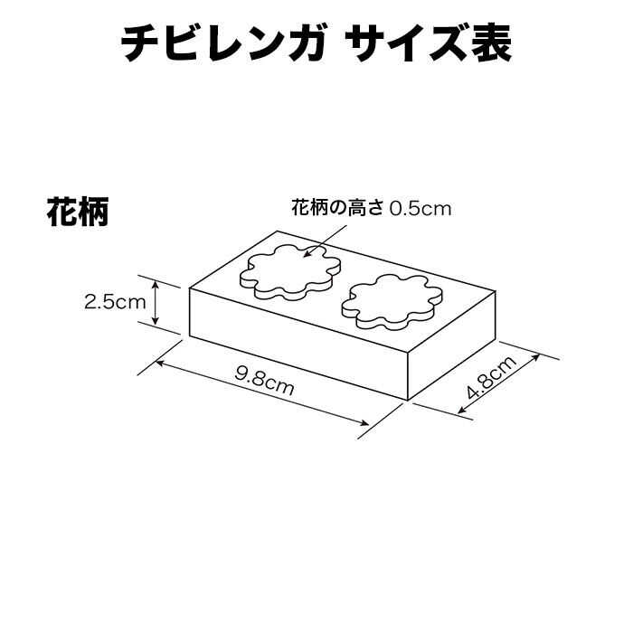 【ふるさと納税】チビレンガ 花柄 12個入 多治見市 / 玉川窯業[TDT003]
