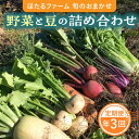 10位! 口コミ数「0件」評価「0」※数量限定※【3回定期便】 野菜と豆の詰め合わせ セット 【ほたるファーム】 [TEB001]