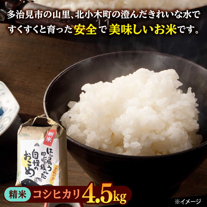 【ふるさと納税】【令和7年産】 精米 コシヒカリ 特別栽培米 （4.5kg）+ 【美濃焼】 青輝貫入 湯呑 （4個） 多治見市 / 山松加藤松治郎商店 [TEU059] 3