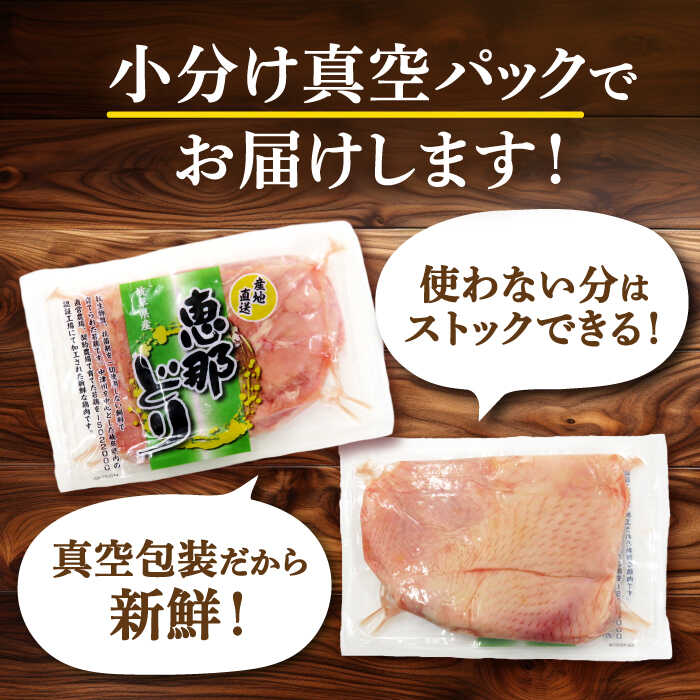 【ふるさと納税】【3回定期便】【冷凍】 恵那どり もも肉 小分け 9枚 セット (約2.2kg) 【トーノーデリカ】[TEZ002]