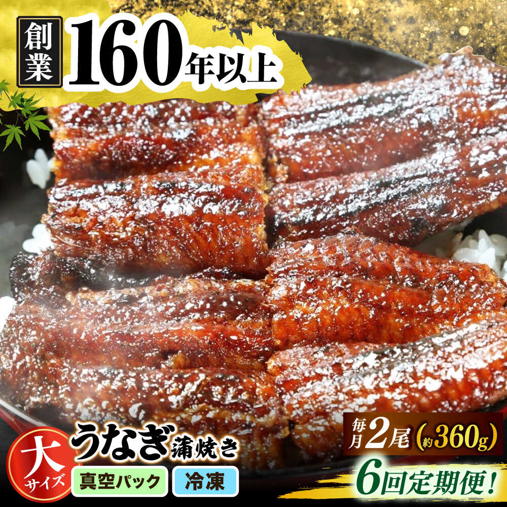 【ふるさと納税】【うなぎや】 【6回定期便】 炭火焼 うなぎの蒲焼き 2尾 【紀州備長炭使用】 鰻 ウナ..