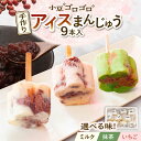 【ふるさと納税】【選べる3種類】手作り アイスまんじゅう 9本入り 無香料 無着色 多治見市 / エイシン あずき 餡 アイス 詰め合わせ 無添加 自家製[TH...
