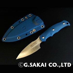 【ふるさと納税】サビナイフ1 直刃 ブルー 青 釣り フィッシング キャンプ アウトドア 登山 携帯用 ケース付き H30-27