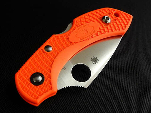【ふるさと納税】【スパイダルコ】ドラゴンフライ2 オレンジ（折りたたみナイフ）　H30-50 ～SPYDERCO、折りたたみ、バックロック（背止め式）、FRN、ナイフ、釣り、登山、キャンプ、アウトドア、バーベキュー、