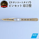 【ふるさと納税】ALLEX ピンセット 【印刀型】チタンコートタイプ(P-3T 21109)H10-174