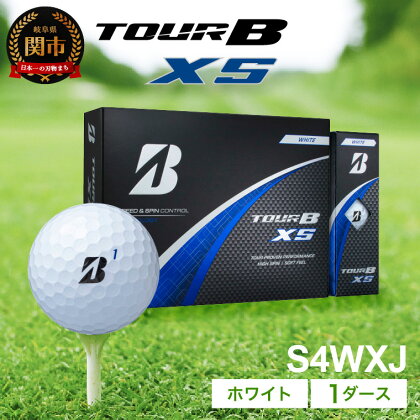 【2024年モデル】ゴルフボール TOUR B XS ホワイト 1ダース ～ブリヂストン ツアービー～