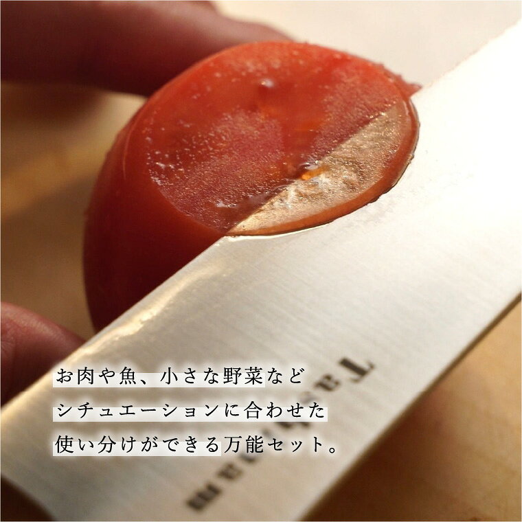 【ふるさと納税】完全無欠包丁 2サイズセット (定番・ペティ) 2本セット 包丁セット 万能包丁 ペティナイフ 高級 日本製 スーパーステンレス VG-10 切れ味抜群 錆びに強い 軽量 実用的 ギフト プレゼント 贈り物 キッチン用品 キッチンナイフ 調理器具 関市包丁 関包丁 f212059-seki-10004756 岐阜県関市 サンプル画像3