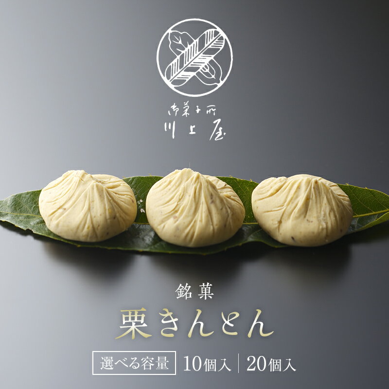 [選べる容量・発送月]御菓子所 川上屋 栗きんとん (秋季限定) 10個 20個 9月〜12月 F4N-1065var